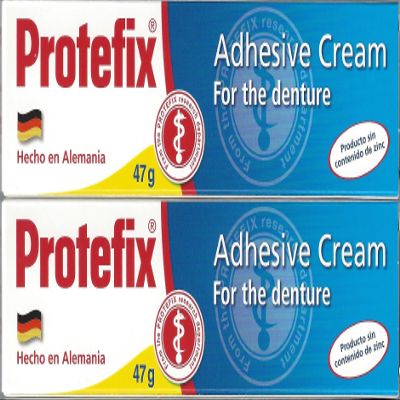 Any Order: Protefix Adhesive Cream - Pack of 2 x 47g/1.66oz