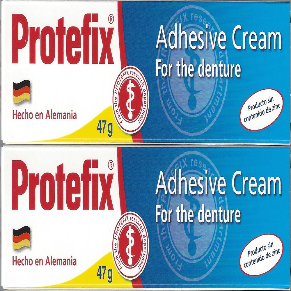 Any Order: Protefix Adhesive Cream - Pack of 2 x 47g/1.66oz