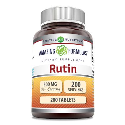 Amazing Formulas Rutin 500mg 200 Tablets Supplement | Non-GMO | Gluten Free | Made in USA