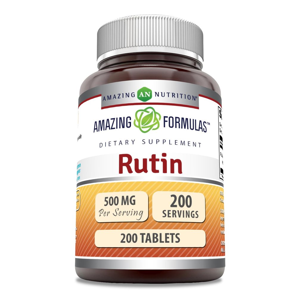 Amazing Formulas Rutin 500mg 200 Tablets Supplement | Non-GMO | Gluten Free | Made in USA