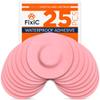 Fixi Adhesive Patches 25 Pack 3 1/2"  Good for Libre 1, 2, 3 & Plus  G7 & Stelo  Guardian  Waterproof Adhesive Patches  Libre Adhesive Covers  Pre-Cut  Best Fixation for Your Sensor! (Pink) view 1