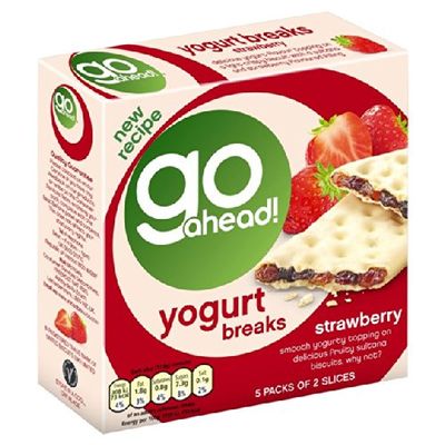 United Biscuits Go Ahead Yoghurt Breaks Strawberry 5 per Pack