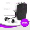 MEDca Digital Personal Sound and Voice Amplifier - Pocket Sound with Single Ear and Double Ear Headphone Earbuds with Wired Connectivity Technology for Adults - Black view 2