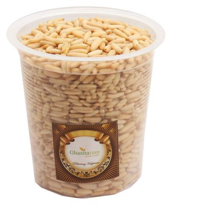 Ghasitaram Gifts Pine Nuts- Ghasitaram's Pine Nuts Without Shell (Chilgoza) 400 GMS