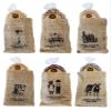 Amish Country Popcorn | 6-2 lb Bags | 12 lb Burlap Variety Set | Blue - Medium White - Medium Yellow - Baby White - Rainbow - Red Popcorn Kernels | (Burlap Variety Set - 6-2 lb Bags) view 1
