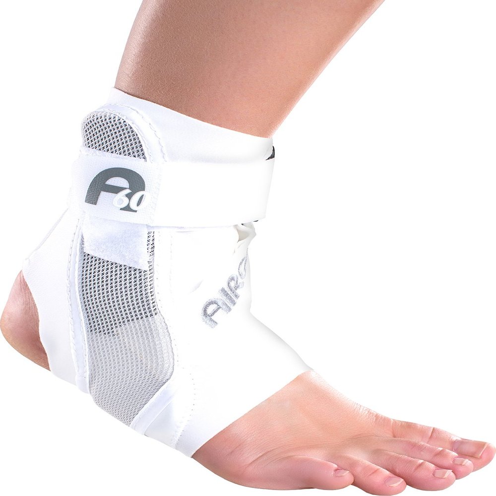 AIRCAST A60 Ankle Support Brace, Right Foot, White, Small