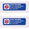 2 Pack Non-Verbal Autism Car Seat Harness Medical Alert Seat Belt Covers (Royal Blue) view 1