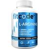 fitcode Pure Extra Strength L-Arginine HCl 1500mg, Nitric Oxide Supplement for Vascularity, Pumps, Endurance, Performance, Muscle Growth, Energy, Powerful N.O. Muscle Pump Capsules (50 Servings) view 1