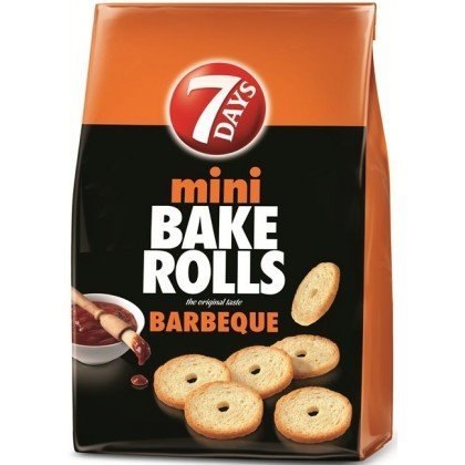 7 Days Bake Rolls From Greece with Barbeque Flavor - 10 Packs X 160g (5.7 Ounches Per Pack)