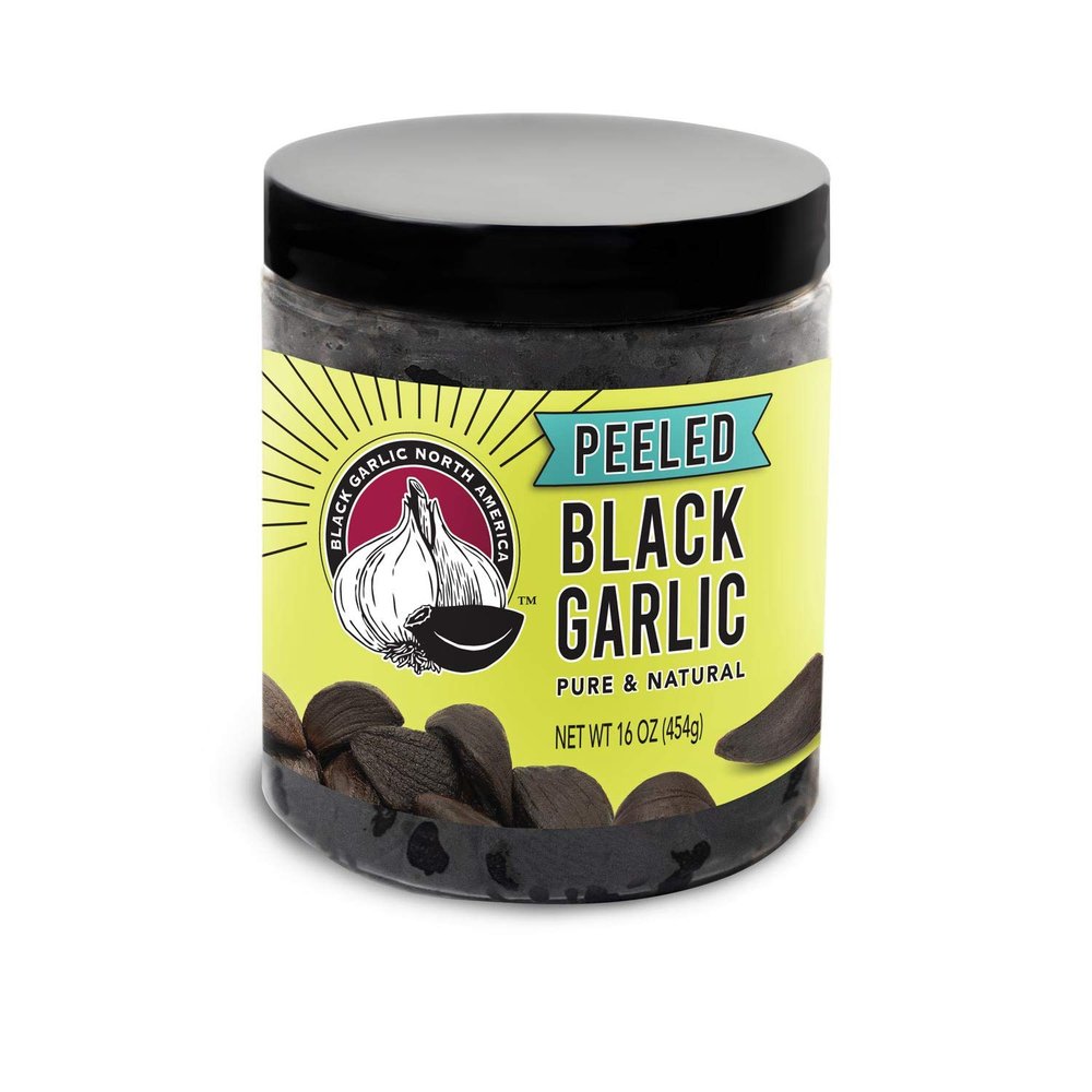 Peeled Black Garlic (1 lbs) Kosher Certified by Black Garlic North America