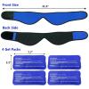 Face Ice Pack Wrap for TMJ, Wisdom Teeth, WORLD-BIO Jaw Wrap with 4 Reusable Hot Cold Therapy Gel Packs for Head, Chin, Oral and Facial Surgery, Pain Relief for Swelling, Injuries, Dental Implants view 4
