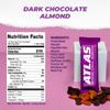 Atlas Real Food Protein Bar  20g Clean Protein, 1g Sugar, No Seed Oils, No Artificial Sweeteners (Dark Chocolate Almond, 12 Count) view 2