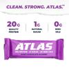 Atlas Real Food Protein Bar  20g Clean Protein, 1g Sugar, No Seed Oils, No Artificial Sweeteners (Dark Chocolate Almond, 12 Count) view 3
