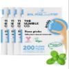 The Humble Co Dental Floss Picks for Teeth, 200 Count (Mint) - Double Thread Tooth Picks Flossers for Adults Gum Health - Toothpick Floss for Interdental Oral Care & Hygiene view 1
