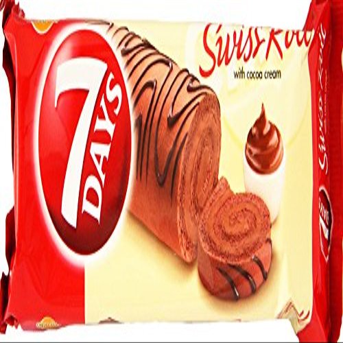 7 Days Swiss Roll with Cocoa Cream From Greece - 8 Packs X 200g (7.0 oz Per Pack)