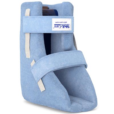 Skil-Care Heel Float Boot, Large/Bariatric, 5" Wide - Zero Heel Pressure, Cooling Gel Pack, Cozy Cloth Inner Cover, Anti-Foot-Drop Construction, 503036