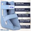 Skil-Care Heel Float Boot, Large/Bariatric, 5" Wide - Zero Heel Pressure, Cooling Gel Pack, Cozy Cloth Inner Cover, Anti-Foot-Drop Construction, 503036 view 3