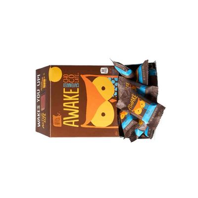 Awake Caffeinated Chocolate Bites - Singles, 0.53 Ounce -- 300 per case.