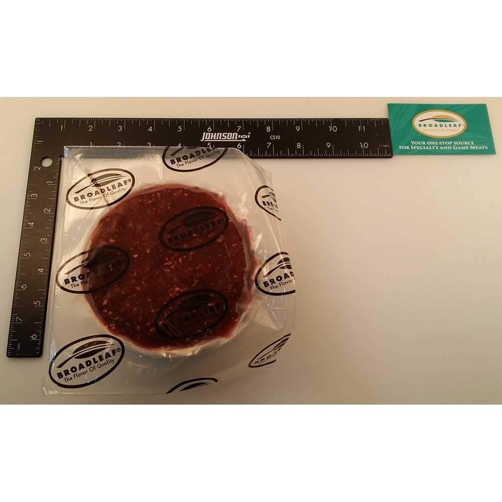 Broadleaf 3:1 Round ELK Patty, 1 Pound -- 10 per case.
