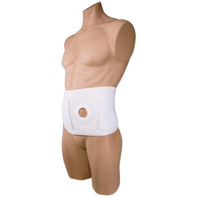 OTC, Ostomy Abdominal Binder, Stoma Support, Henia Colostomy, 6" Belt, 2" Opening Pad, Large