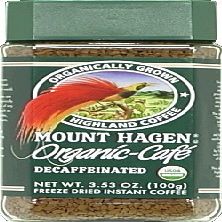 Mt. Hagen Instant Coffee Decaf Organic 3.53 OZ(Pack of 12)