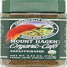 Mt. Hagen Instant Coffee Decaf Organic 3.53 OZ(Pack of 12)