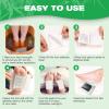100 Pads Deep Cleansing Foot Paches for Stress Relief, Better Sleep| Natural Bamboo Vinegar Ginger Powder Foot Pads Suitable for Travel or Home Use view 3