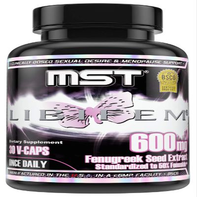 MST Libifem, Fenugreek Seed Extract Capsules, Boost Desire, Libido, Arousal and Satisfaction Plus Menopause Health Support, Supplement for Women, 30 Count, BSCG Certified Drug Free.