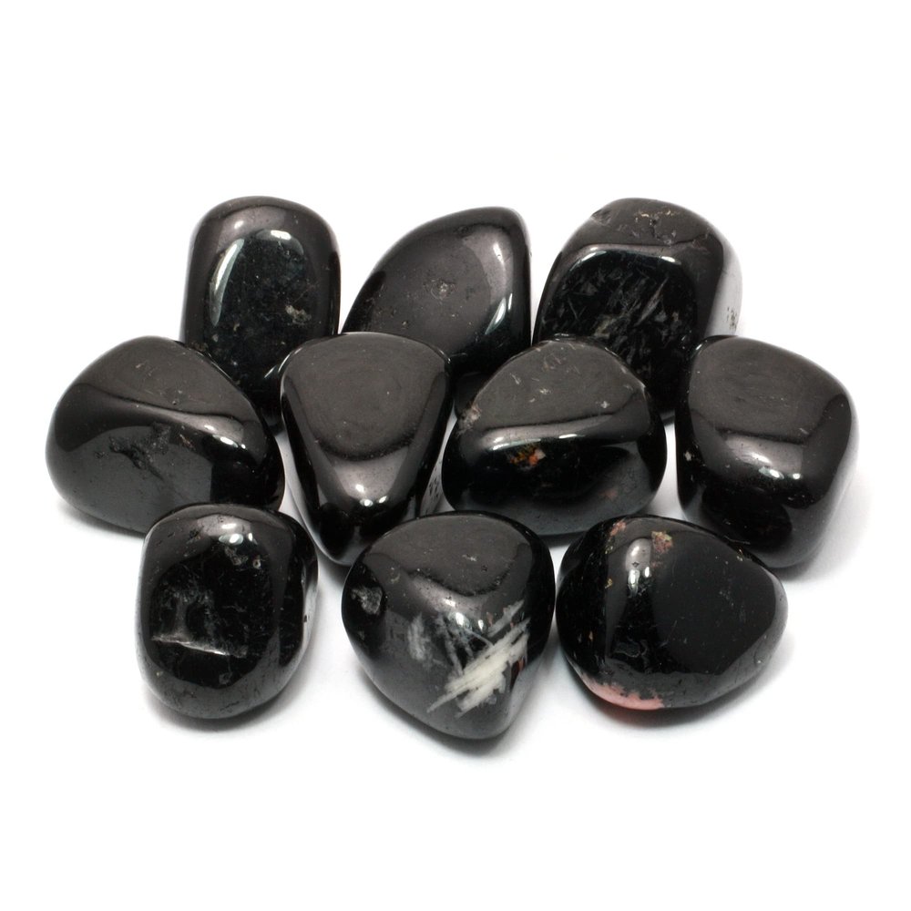 Black Tourmaline Tumble Stone (20-25mm) - Pack of 5