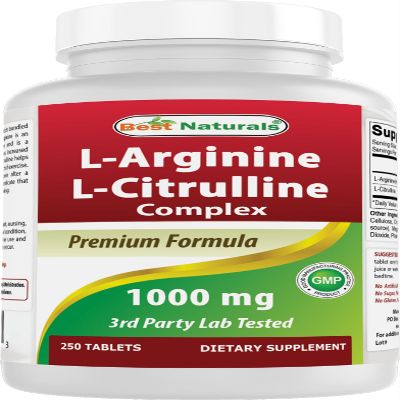 Best Naturals L-Arginine L-Citruline Complex Tablets, 250 Count