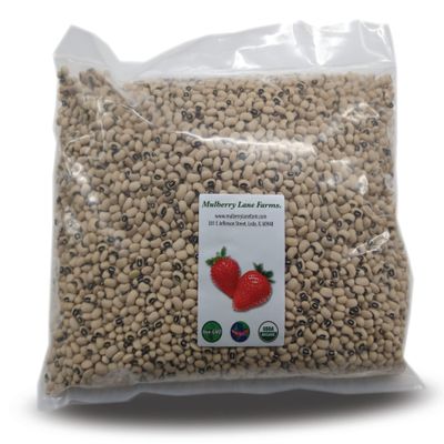 Black-eyed Peas, 5 Pounds (Beans), Dried, USDA Certified Organic, Non-GMO Bulk, Product of USA, Mulberry Lane Farms