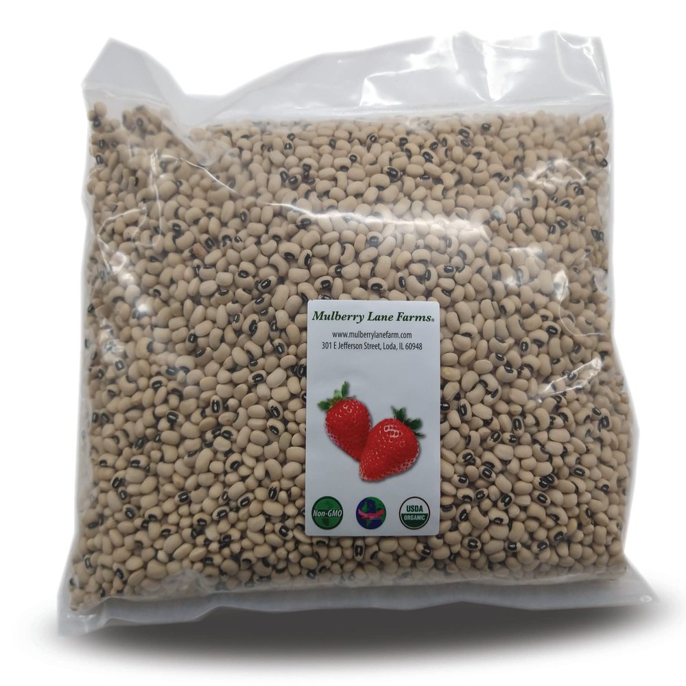 Black-eyed Peas, 5 Pounds (Beans), Dried, USDA Certified Organic, Non-GMO Bulk, Product of USA, Mulberry Lane Farms