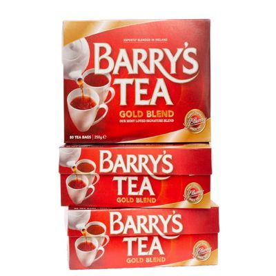 Barry's Tea Gold Blend 80 Teabags (3 Pack), Fresh from Barry's Tea in Ireland