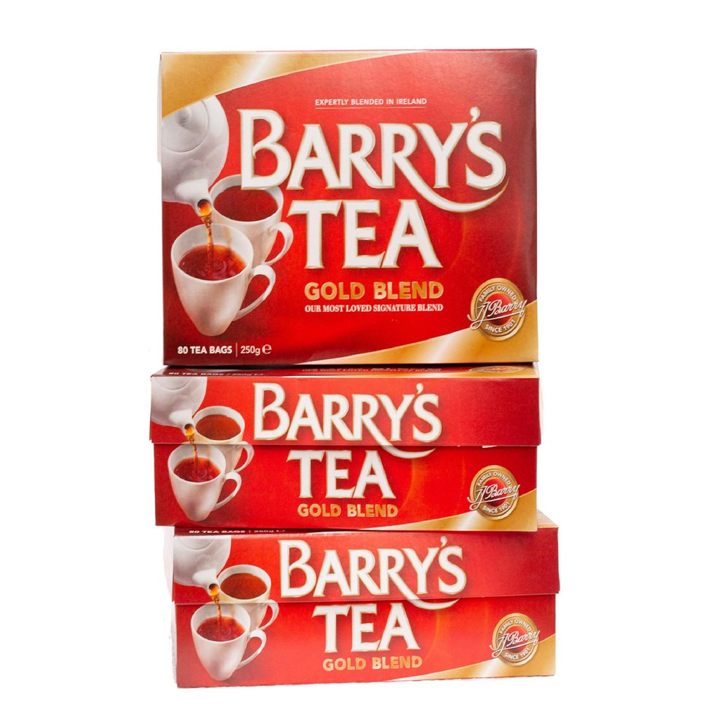 Barry's Tea Gold Blend 80 Teabags (3 Pack), Fresh from Barry's Tea in Ireland