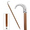 Design Toscano Empress Collection Hook Line and Sinker Fish Chrome Solid Hardwood Walking Stick view 2