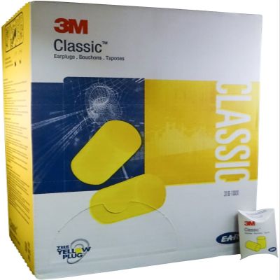3M E-A-R Classic Earplugs 310-1001, Uncorded in Pillow Pack - MS92100(2 Box)