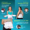 BraceAbility Plus Size 5XL Bariatric Back Brace - Obese Support Girdle for Lower Lumbar Back Pain in Big and Tall, Extra Large, Heavy or Overweight Men and Women (Fits 67"-73") view 3