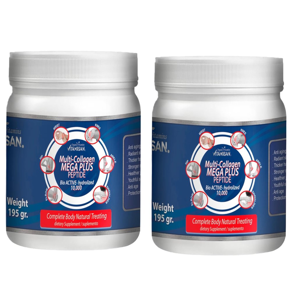 2 BIO-HYDROLIZED COLLAGEN 10,000 mg in (2) teaspoons daily.