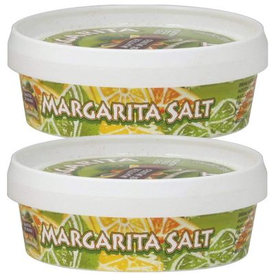 Master of Mixes 52292 Margarita Salt, 8 OZ Tub (Pack of 2); Uses Authentic Margarita Ingredients for a Taste so Great, You Won't Miss the Calories; Great Addition to Tequila Shots and Even with Rum
