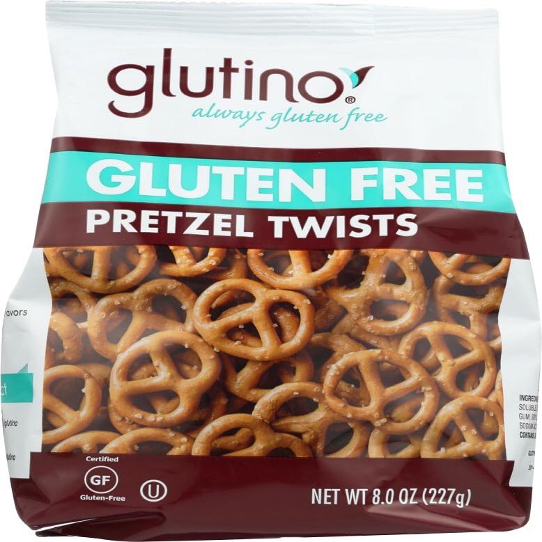 Glutino Pretzel Twists , Gluten Free 8.0 OZ (Pack of 12)