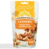 Sunshine Nut Company Whole Roasted Lightly Salted Cashews, Sprinkling of Salt Flavor, Single 7 oz. Bag, Gluten Free, Peanut Free and Vegan Individual Snack Packs for Kids and Adults, GMO Free view 1