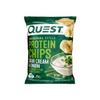 Quest Nutrition Sour Cream & Onion Protein Chips, Low Carb, Gluten Free, Potato Free, Baked, Pack of 8 view 3