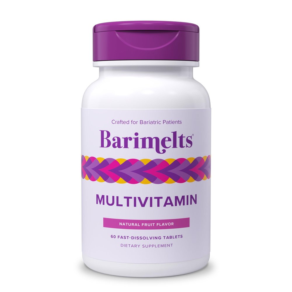 BariMelts Multivitamin, 60 Fast-Dissolving Tablets (1-Month Supply), Sugar-Free Bariatric Multivitamin for Women, Natural Fruit Flavor
