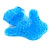 SAMYO Palm Shaped Massage Glove Body Massager with 9 360-degree-roller Metal Roller Ball Beauty Body Care (Blue) view 2