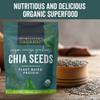 Viva Naturals Organic Chia Seeds, 2 lb, 32 Oz  Plant-Based Omega-3 and Vegan Protein, Gluten Free & Non-GMO, Perfect for Smoothies, Salads & Chia Pudding view 2