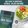 Viva Naturals Organic Chia Seeds, 2 lb, 32 Oz  Plant-Based Omega-3 and Vegan Protein, Gluten Free & Non-GMO, Perfect for Smoothies, Salads & Chia Pudding view 4