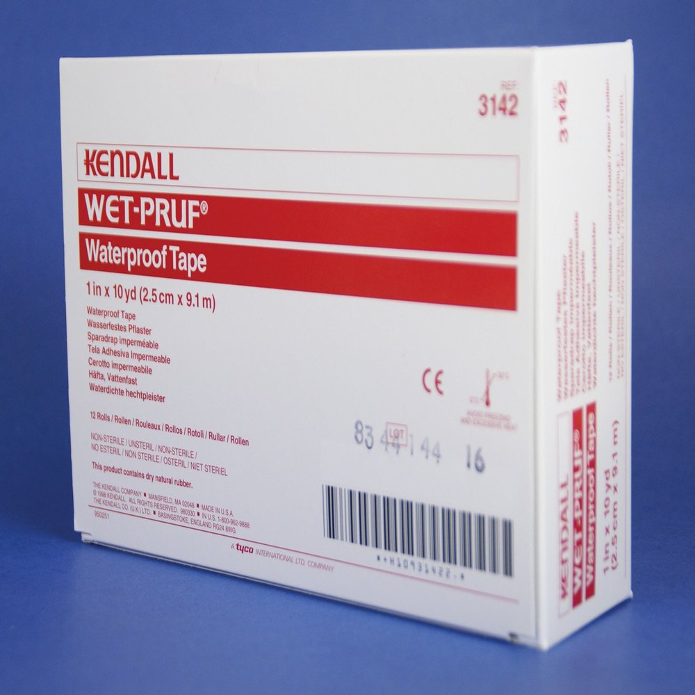 1" x 10 yd Roll Wet-Pruf Waterproof Tape - Case of 12 boxes, 12 rolls per box