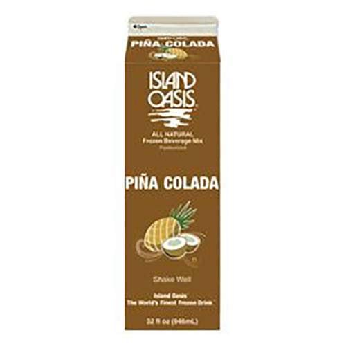 Island Oasis Pina Colada Frozen Beverage Mix, 32 Fluid Ounce -- 12 per case.