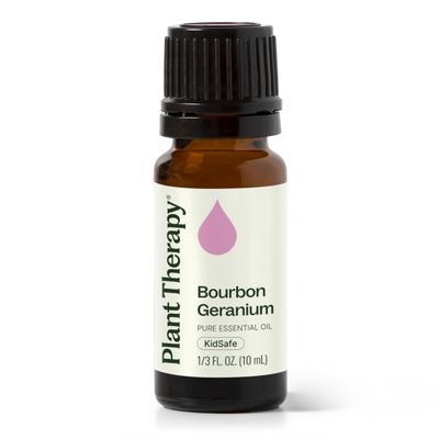 Plant Therapy Geranium Bourbon Essential Oil 10 mL (1/3 oz), 100% Pure, Undiluted, Natural Aromatherapy, Soothing Skincare and Emotional Balance
