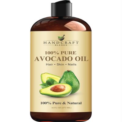 Handcraft Blends Avocado Oil - Cold-Pressed 16 Fl Oz - 100% Pure and Natural - Premium Grade Carrier Oil for Skin and Hair - Hair and Body - Massage - Hexane-Free